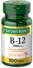 Cargar imagen en el visor de la galería, Vitamina B12, de 1000mcg
