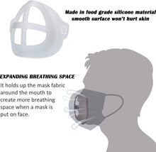 Cargar imagen en el visor de la galería, Soporte 3D para máscara de silicona para máscara interior (paquete de 5)
