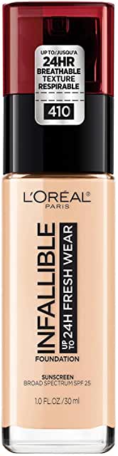 Maquillaje L'Oreal Paris Infalible hasta 24 horas de base de Fresh Wear