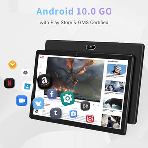 Tableta Android 10.0 de 10 pulgadas, 2 GB de RAM de 32 GB de almacenamiento NDP2