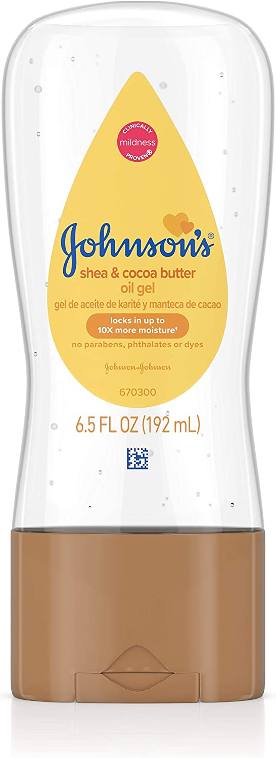 Johnson Aceite de bebe Gel Karité & manteca de cacao 6.5 oz