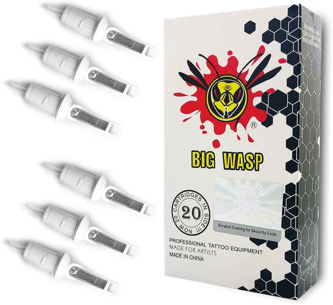 Cartucho de aguja de tatuaje desechable profesional Magnum curvo 20 piezas