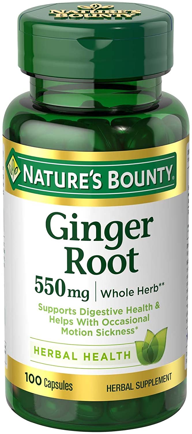 Raíz de jengibre- apoya la salud digestiva, 550 mg