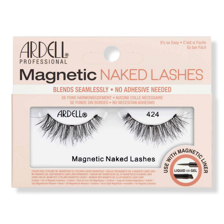 Pestañas postizas desnudas magnéticas Ardell #424 Negro RD$425 c/u (4 unidades)