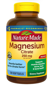 Citrato de Magnesio de 250 mg