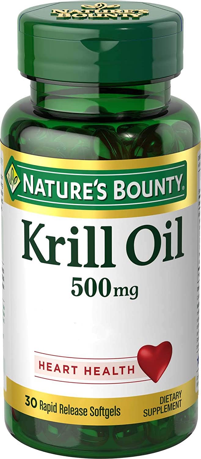 Aceite de krill-500 mg, 30 cápsulas