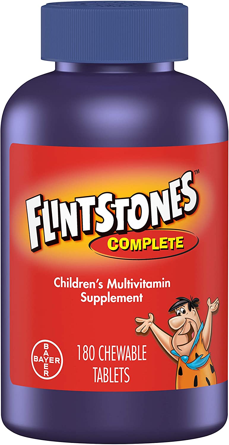Multivitamínico masticables completo para niños y niñas Flintstones