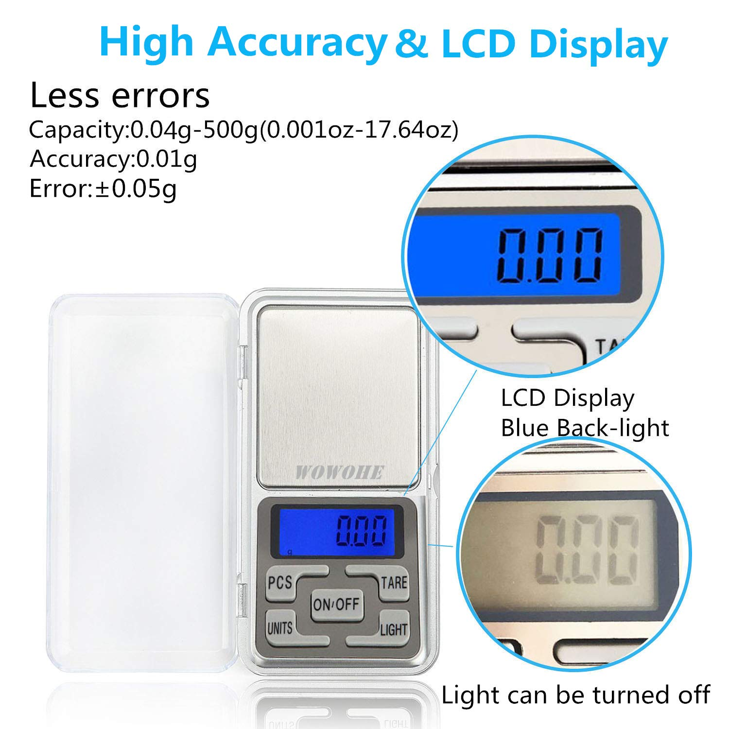 Báscula De Bolsillo Digital BLESIY Mini Balanza Digital 1000g 01g | En Línea
