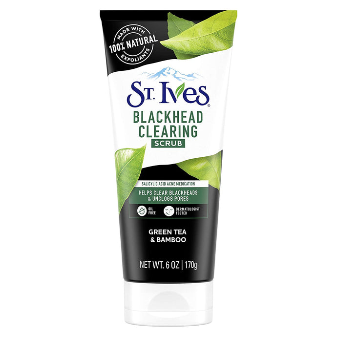 St. Ives Exfoliante de control de acné para el rostro, Verde
