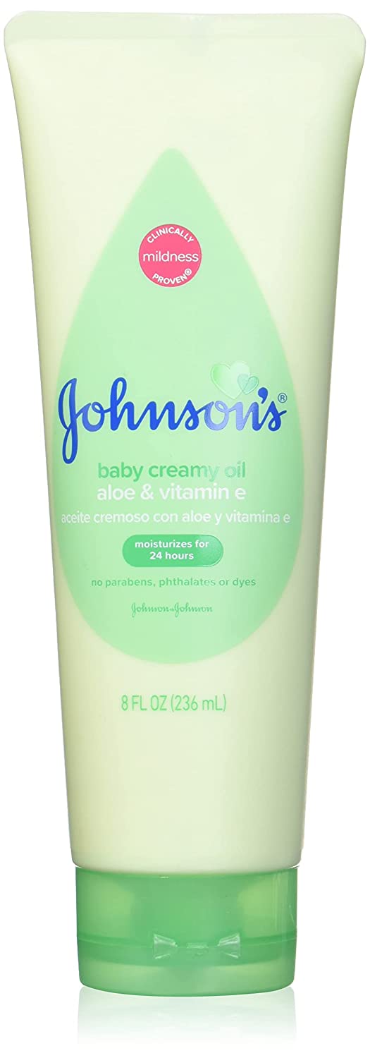 Johnson's Baby loción cremosa con aloe y vitamina E 8oz
