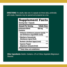 Cargar imagen en el visor de la galería, Equinácea apoya la salud inmunológica, 450 mg, 100 cápsulas
