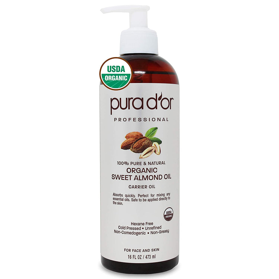 Aceite de almendras dulces orgánico (16 oz)