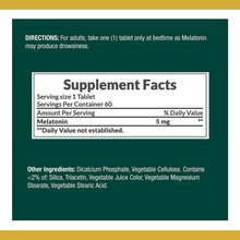 Cargar imagen en el visor de la galería, Melatonin- relajación y la salud del sueño, 5 mg
