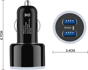 Adaptador de cargador de coche Puertos USB inteligentes duales NDP-8