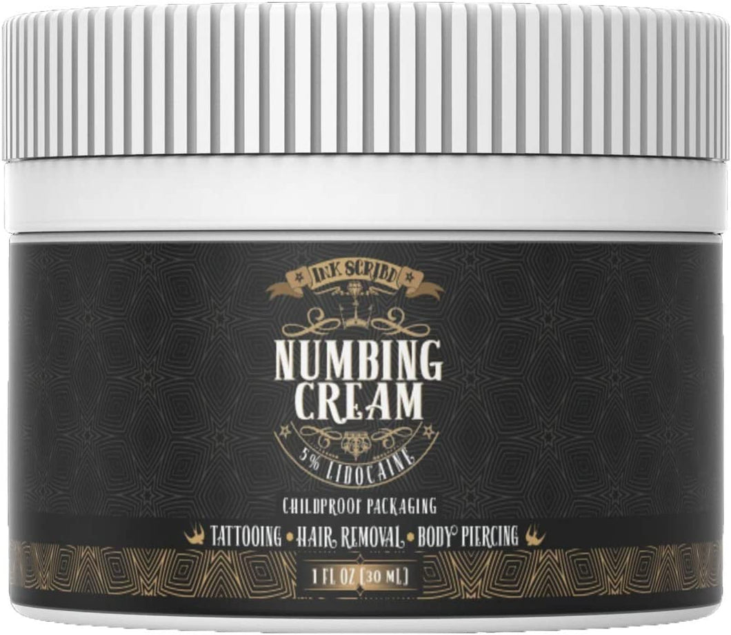 Crema de lidocaína anestésica para adormecer tatuajes
