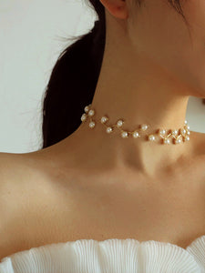 Gargantilla de diseño de perlas 1pc ✅