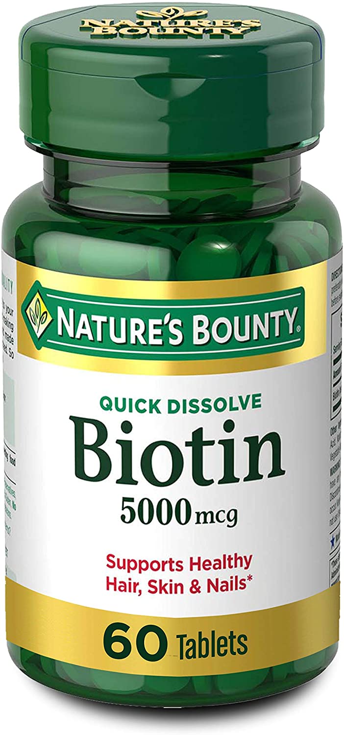 Biotin Energía y cabello, piel y uñas, 5000 mcg