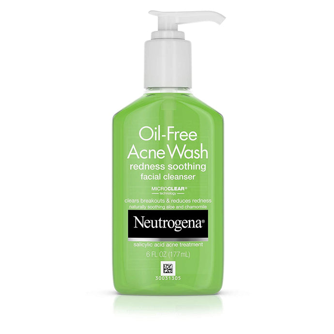 Limpiador facial Neutrogena Oil-Free para el acné y las rojeces 6oz