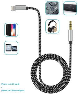 Cable auxiliar para auto Compatible con iPhone de 3.5 mm NDP-14