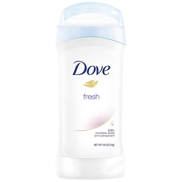 Desodorante antitranspirante Dove, fresco, 2.6 oz
