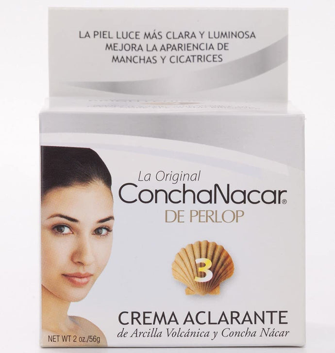 Concha Nacar Crema Aclarante No.3, máscara iluminadora 2 oz