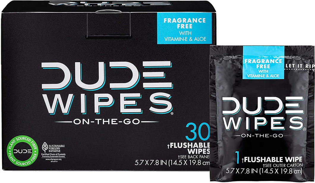 Dude Toallitas húmedas individuales desechables 30 unidades