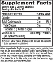 Cargar imagen en el visor de la galería, Vitafusion Vitamina B12 Fuerza Extra gomitas, 90 unidades
