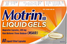 Cargar imagen en el visor de la galería, Ibuprofeno Motrin - Alivio del dolor cápsulas liquidas
