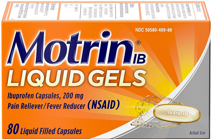 Ibuprofeno Motrin - Alivio del dolor cápsulas liquidas
