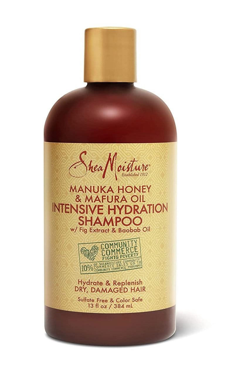 SheaMoisture- Champú de miel de manuka y aceite de mafura, 13oz