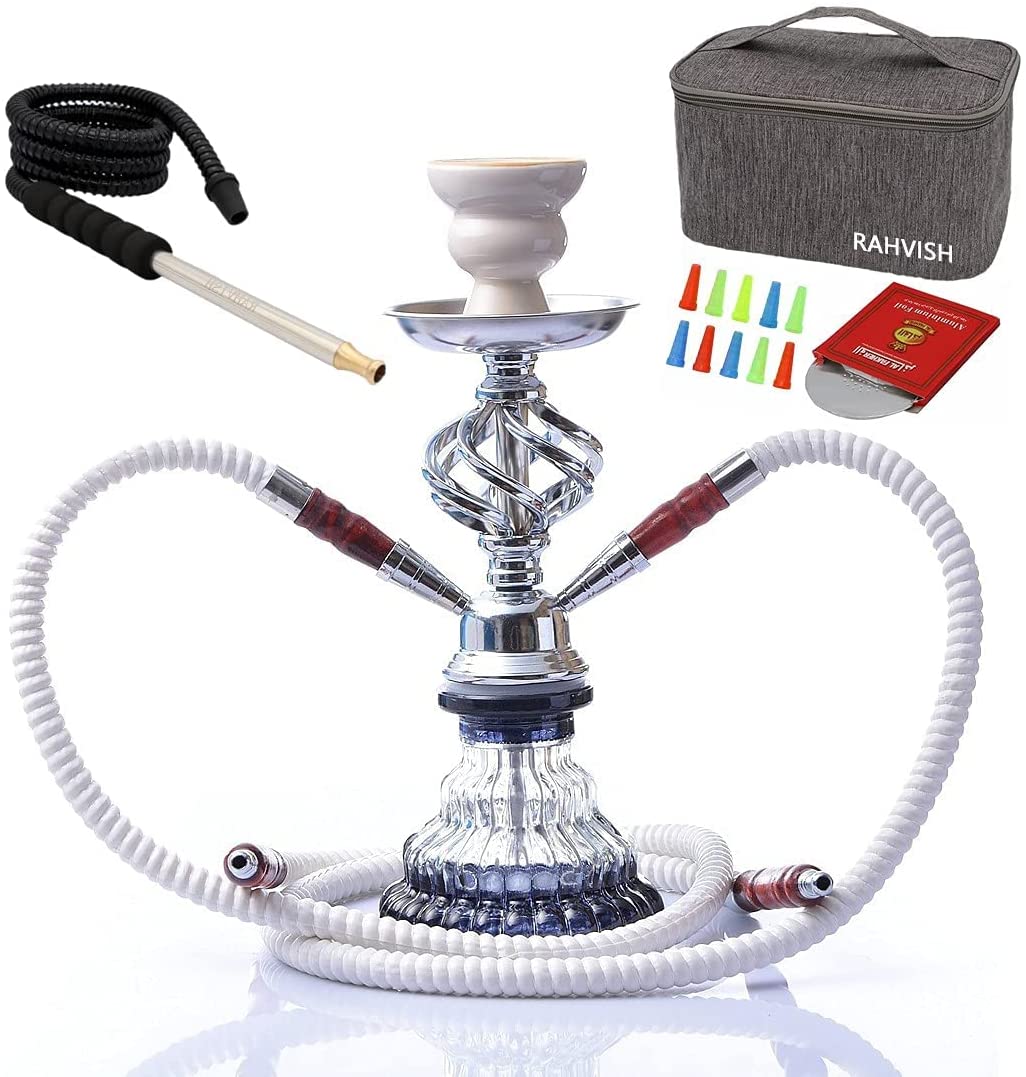 Hookah Set de 11.0 in, 2 mangueras de cachimba completo NDP73