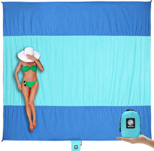 Cargar imagen en el visor de la galería, Manta de playa libre de arena, alfombra de playa extra grande NDP49
