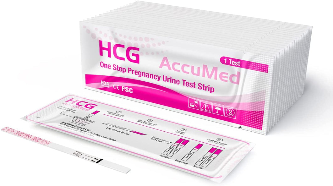 25 unidades de tiras de prueba de embarazo (HCG)