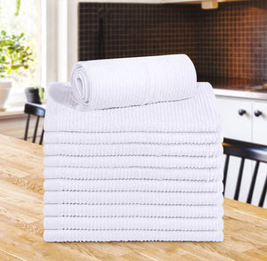 Paquete de 12 toallas de cocina, 16.0 x 19.1 in, 100% algodón NDP13