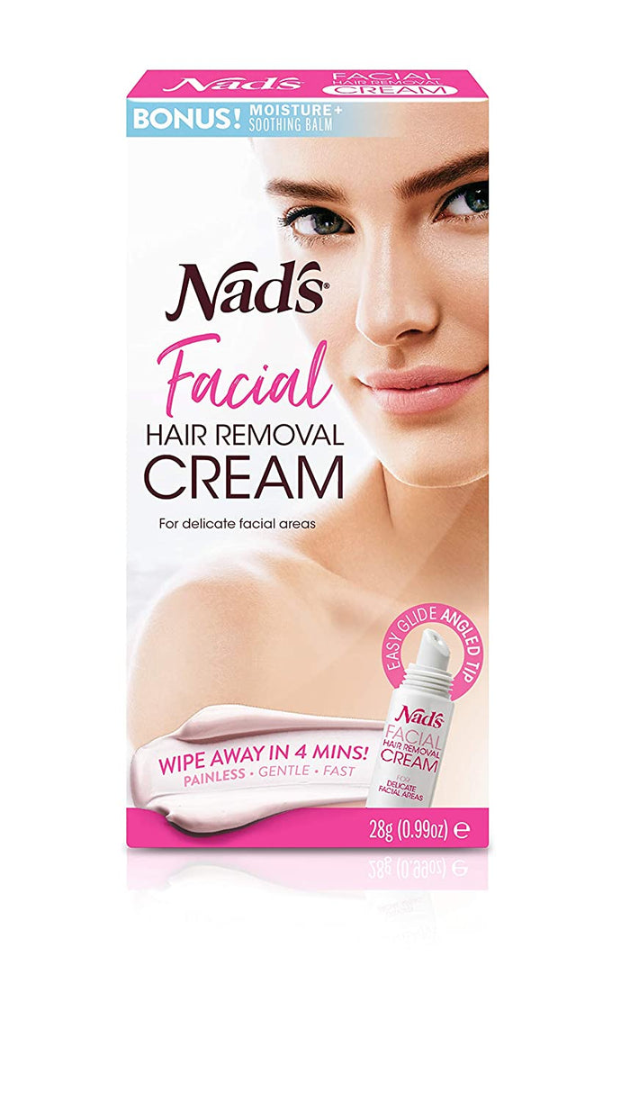 Nad's Crema depilatoria facial – Suave y calmante para mujeres NDP-19