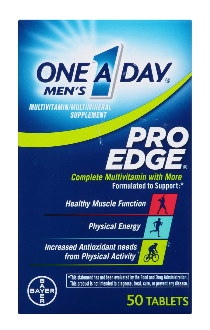 One A Day Multivitamínico Pro Edge para hombre, suplemento 50 unidades