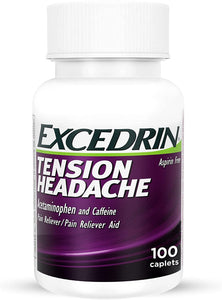 Cápsulas de alivio de dolor de cabeza sin aspirina 100 unidades
