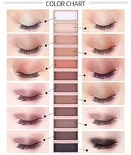 Cargar imagen en el visor de la galería, 2 Paletas de maquillaje de sombra de ojos desnuda Pro 12 colores NDP-26
