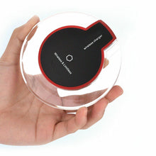 Cargar imagen en el visor de la galería, Cargador inalámbrico Qi Pad de carga rápida iPhone X 8 XS Max XR Samsung S8 S9 Negro
