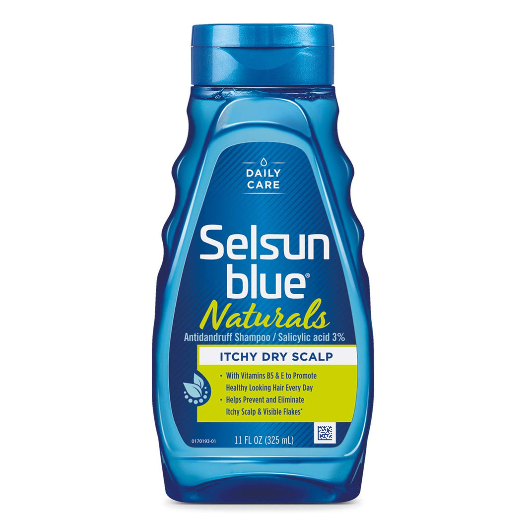 Selsun Naturals champú anticaspa para el cuero cabelludo con picor, 11 Oz