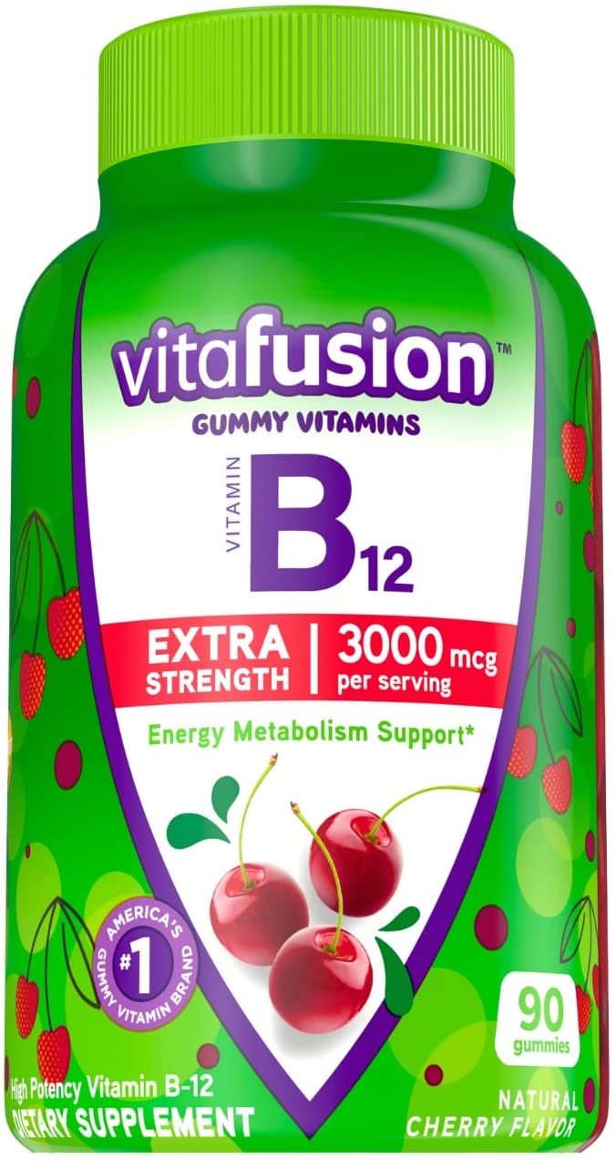 Vitafusion Vitamina B12 Fuerza Extra gomitas, 90 unidades