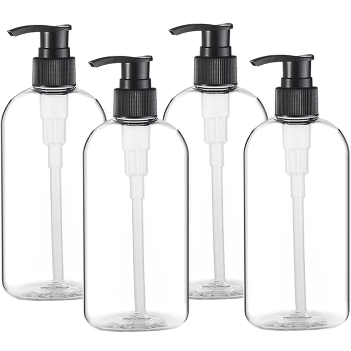 4 Botellas de plástico vacías condispensador, 16 oz/500 ml