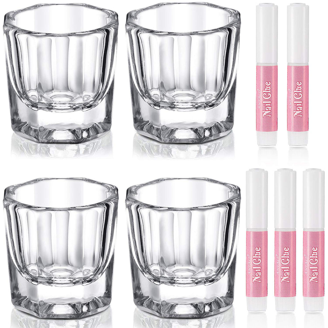 Juego de platos para uñas Dappen de 9 piezas