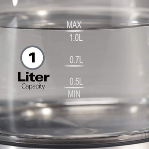 Hervidor de agua de vidrio, 1 litro NDP160