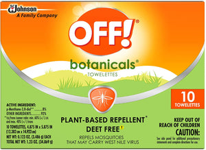 OFF! Botanicals Toallas naturales repelentes de mosquitos e insectos  NDP81