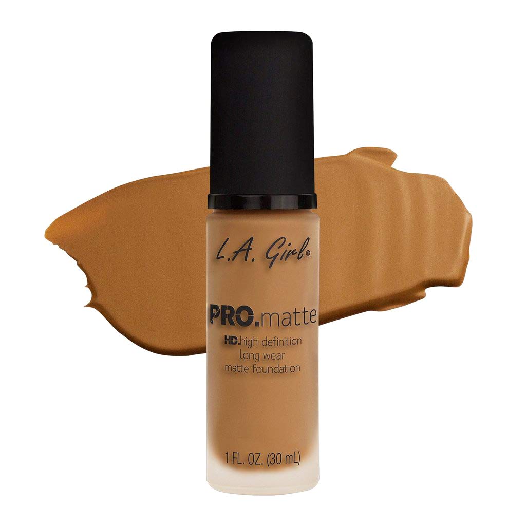 LA Girl PRO mate HD alta definición mate mate base mate (GLM681 Caramel)