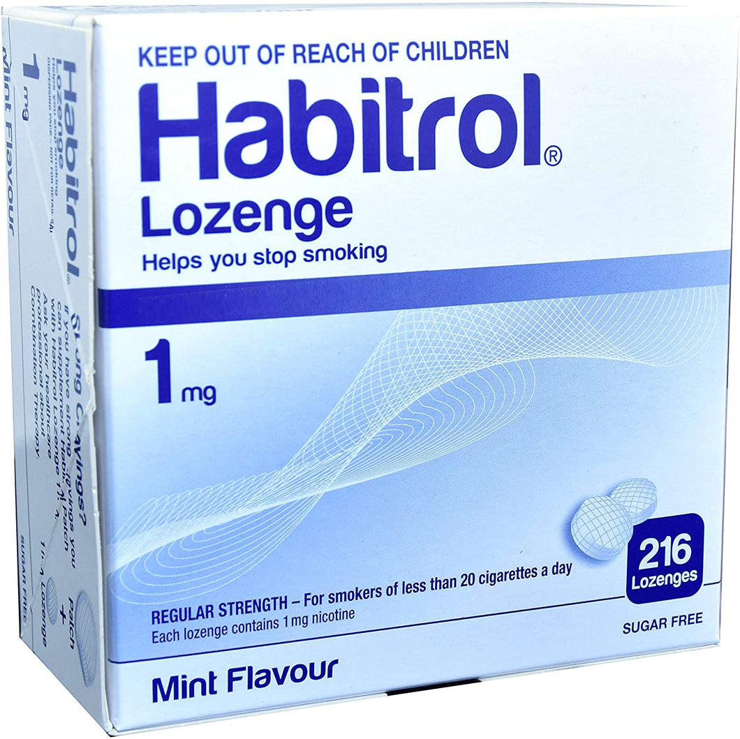 Pastillas de nicotina Habitrol con sabor a menta, 216 pastillas