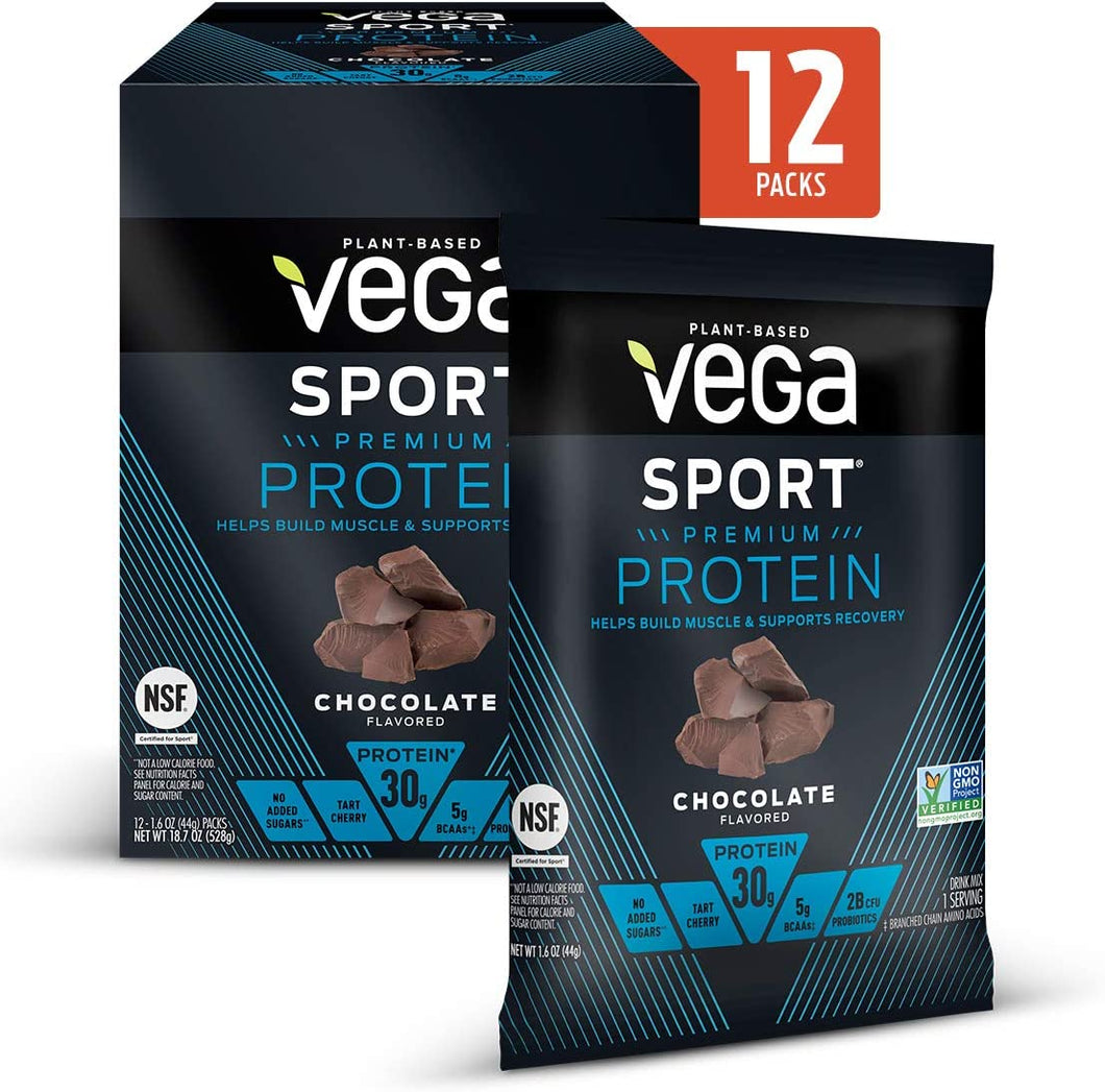 Proteína en polvo Sport Performance Vega, 12 unidades