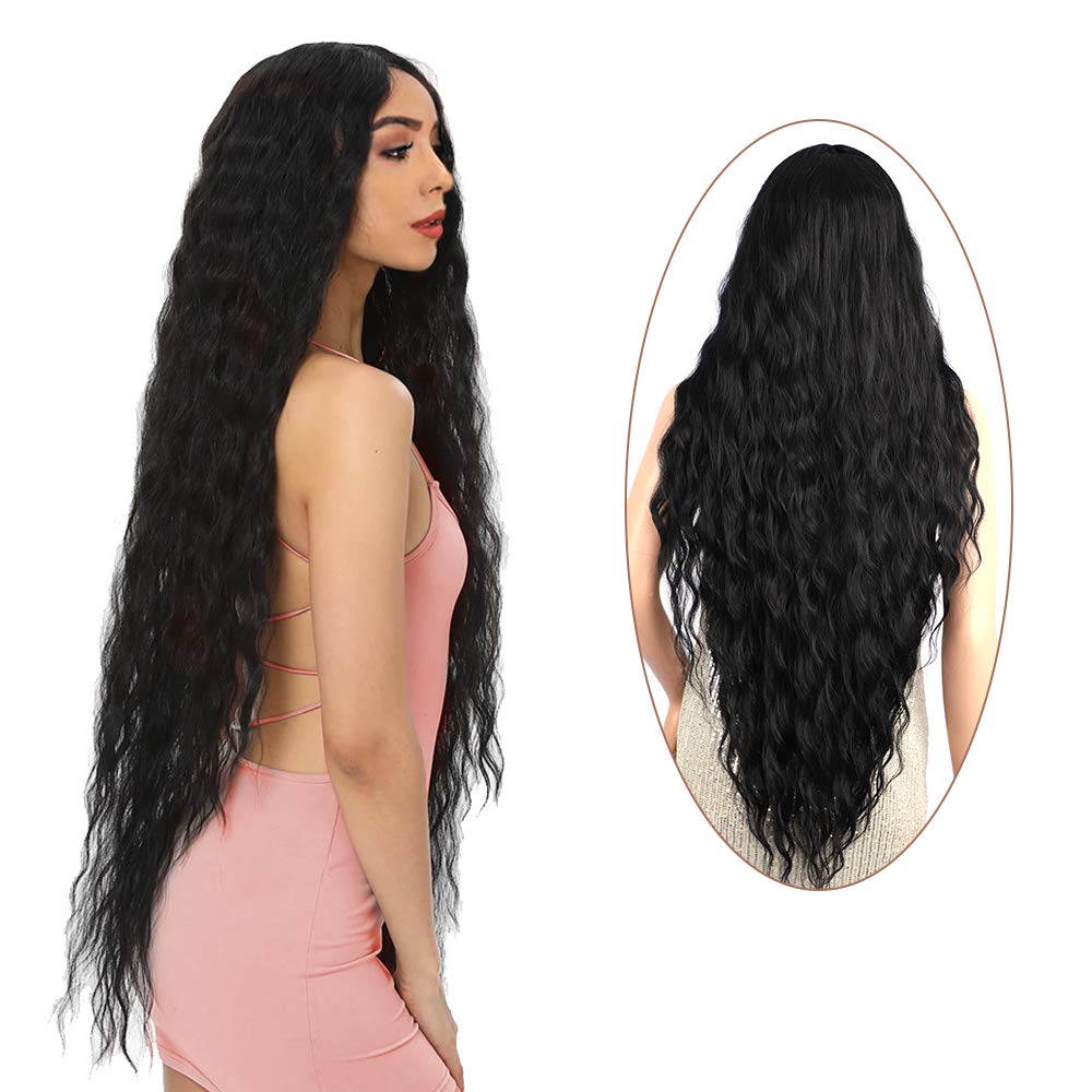 Peluca larga y rizada para mujer 38cm pulgadas de largo #31