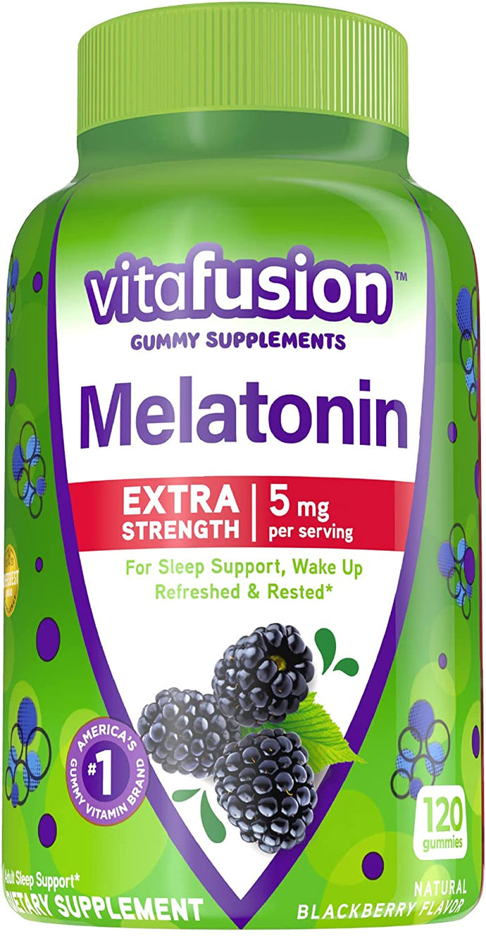 Gomitas de melatonina Vitafusion Maxima fuerza, para dormir, 100 unidades